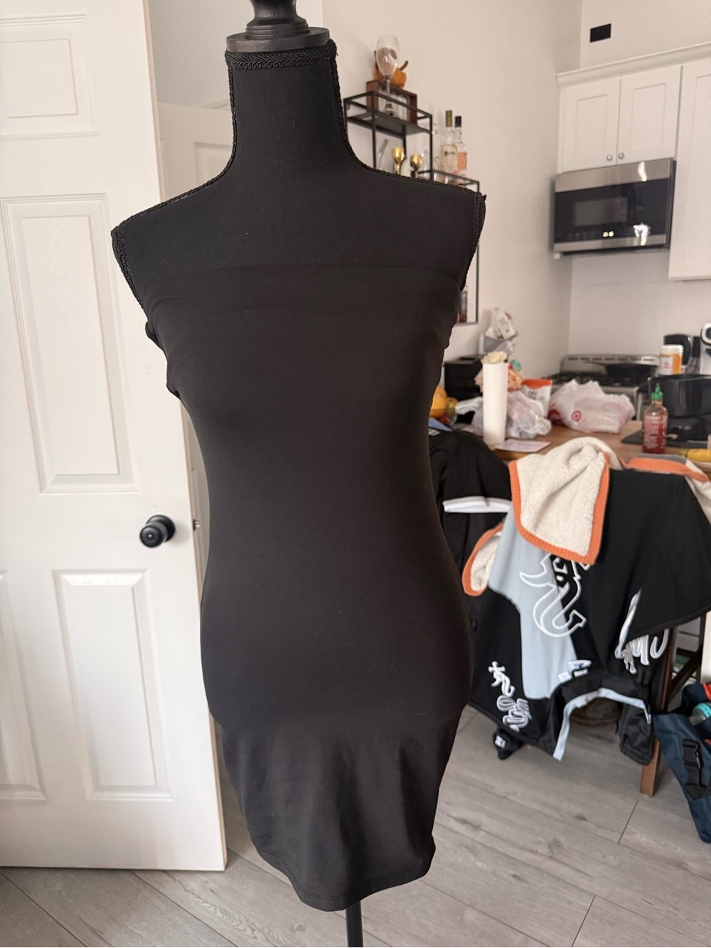 Ambiance Strapless Black Bodycon Dress